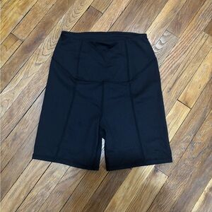 For Love And Lemons Black Athletic Shorts High-Waisted Structured